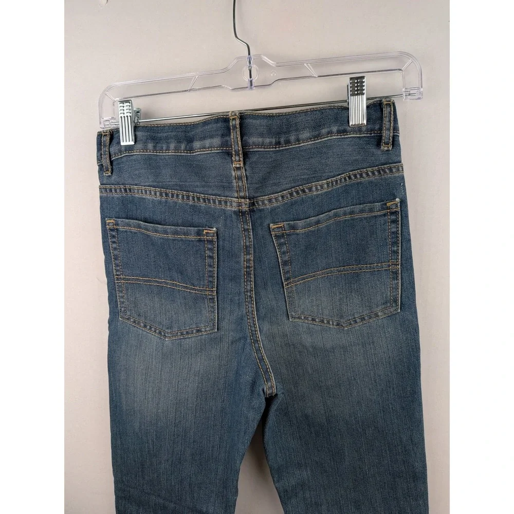 The Childrens Place Kids Skinny Jeans Medium Wash Denim Adjustable Waist Size 12